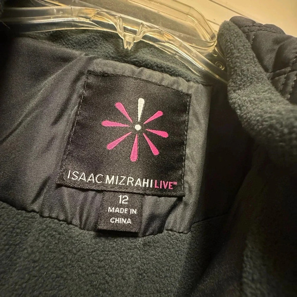 Isaac Mizrahi 3/4 length Navy Coat-Size 12 - Picture 4 of 5